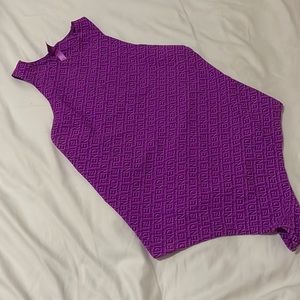 FENDI X SKIMS HIGH NECK BODYSUIT